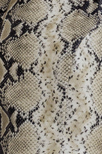 SNAKE GLAM FAUX LEATHER MINI DRESS