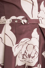 VINTAGE BLOOM STRAPLESS WOVEN MIDI DRESS