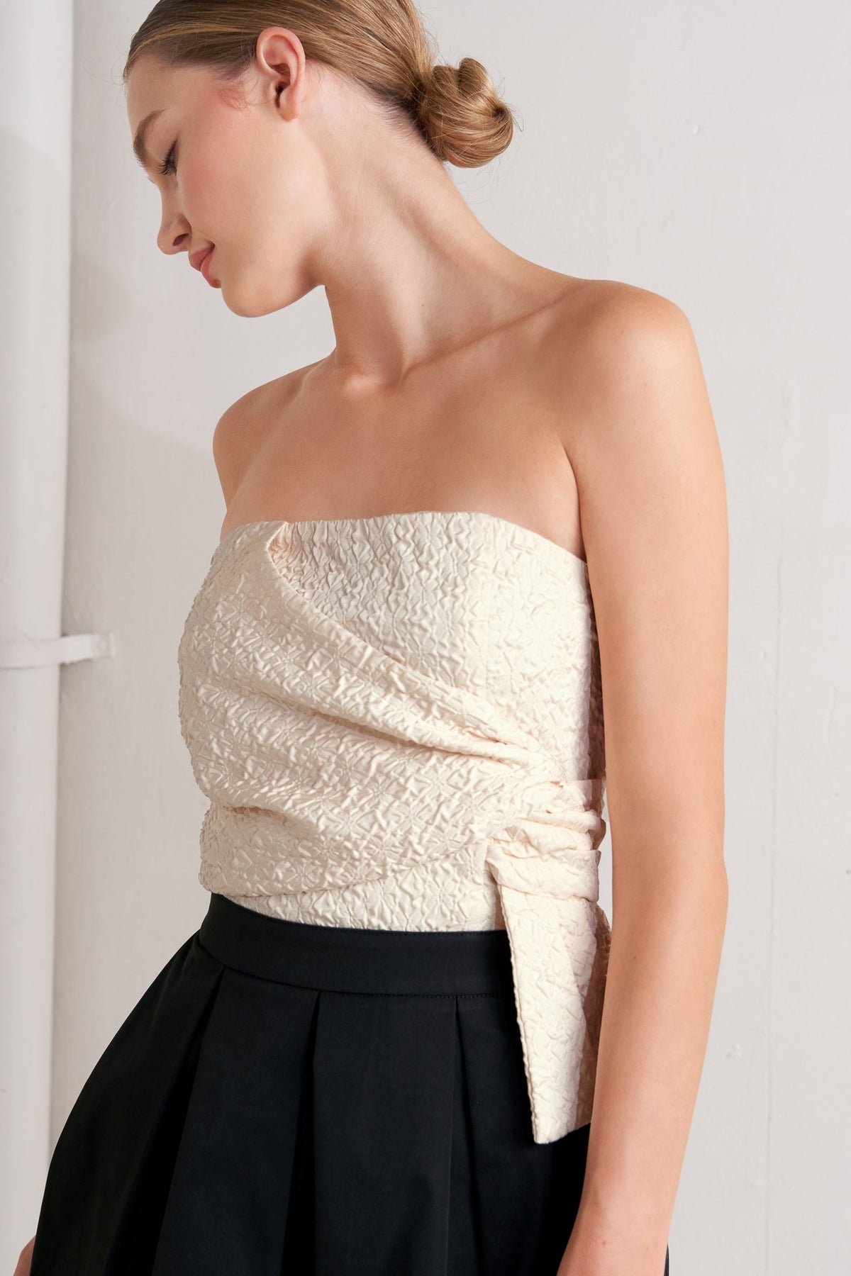 MONO BALLET WOVEN MIDI DRESS