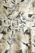 STONE LEAF WOVEN MIDI DRESS