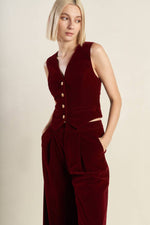 COY CHARM VELVET VEST