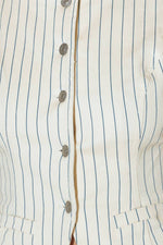 COFFEE RUN STRIPED WOVEN VEST