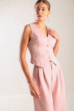 IN MY OWN WORLD WOVEN VEST