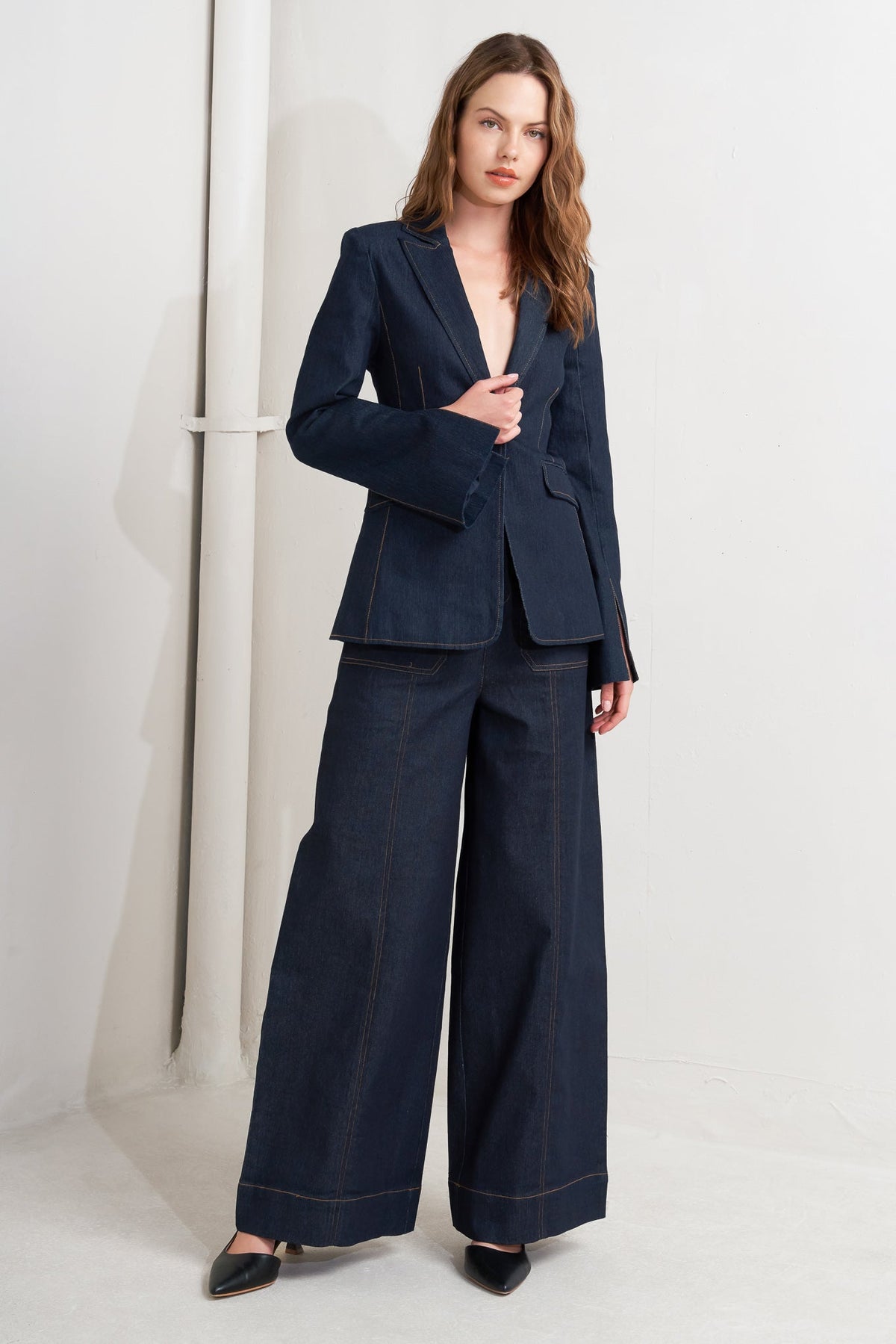 URBAN PANEL DENIM BLAZER