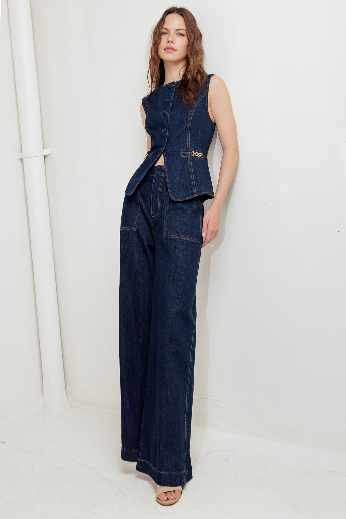 INDIGO ICON DENIM VEST