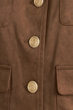 HERITAGE UTILITY FAUX SUEDE JACKET