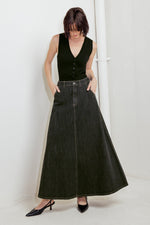 TRADING SECRETS DENIM SKIRT