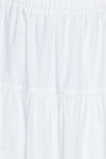 SLOW DOWN IN WHITE WOVEN MAXI SKIRT