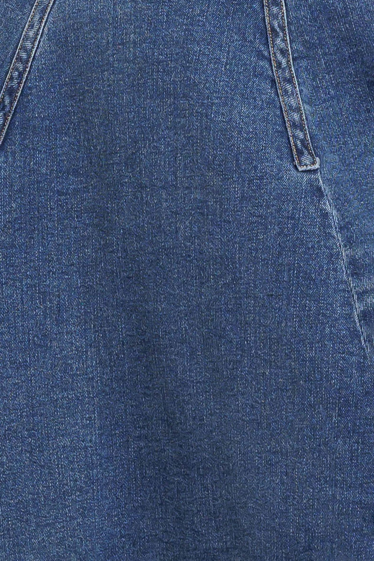 COWBOY CURVE DENIM MIDI SKIRT