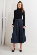 DENIM BALLET CIRCLE SKIRT