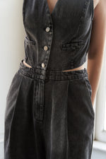 RAIN OR SHINE DENIM JUMPSUIT