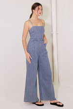 BEGIN AGAIN BLUE DENIM JUMPSUIT