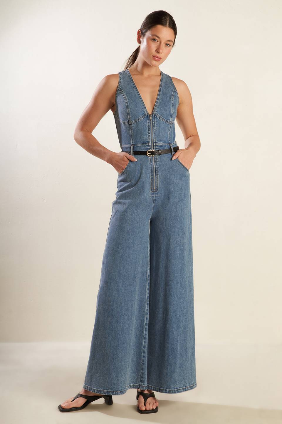 BEAUTIFUL THINGS DENIM JUMPSUIT