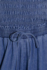 FEELING FREE INDIGO DENIM JUMPSUIT