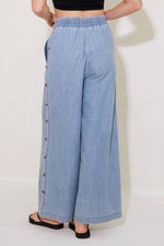 RIVERSIDE SIPS LIGHT INDIGO CHAMBRAY PANTS