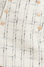 PARIS BOUND WOVEN TWEED SKORT