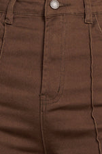 EFFORTLESS EDGE BROWN TWILL PANTS