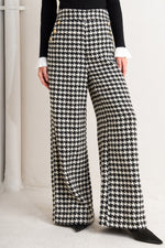 METRO ICON WOVEN HOUNDSTOOTH PANTS