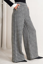 METRO ICON WOVEN HOUNDSTOOTH PANTS