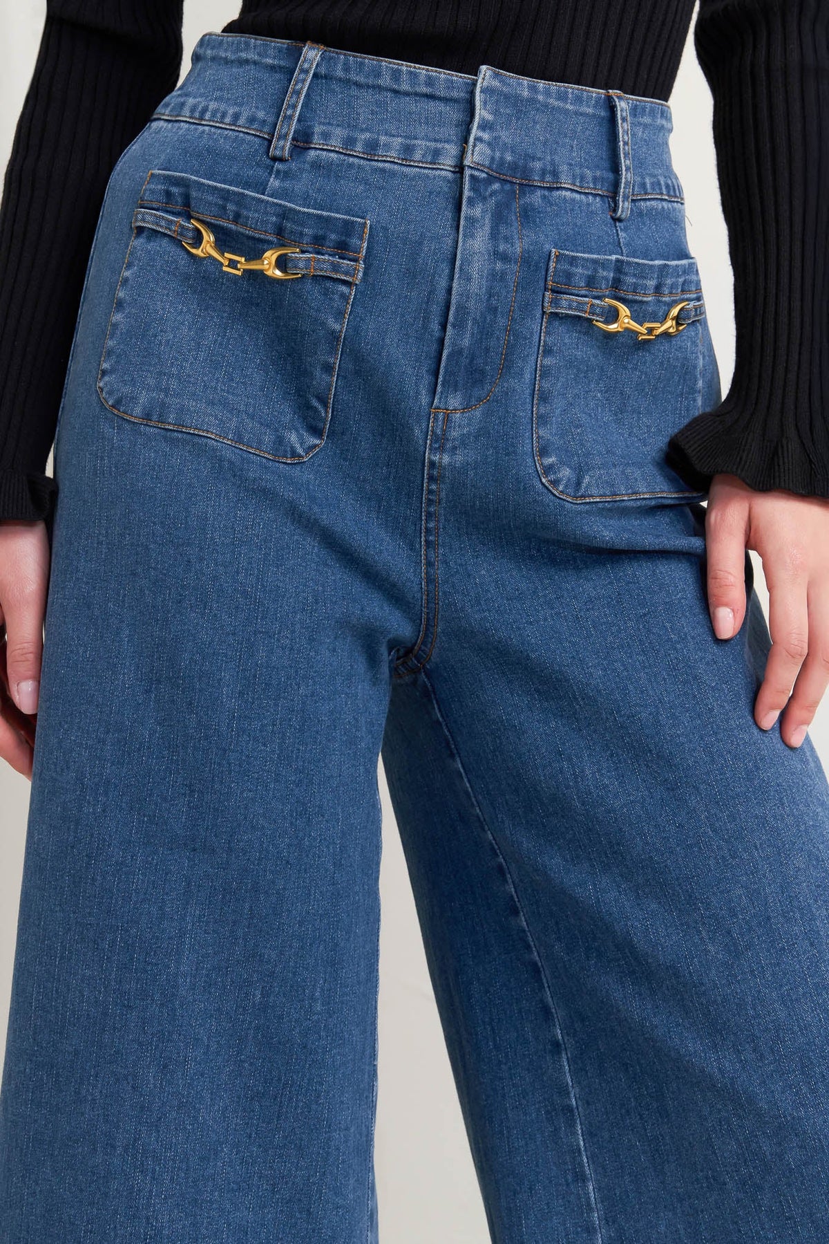 TIMELESS BLUE DENIM PANTS