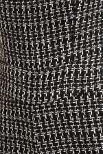 HAUTE STRAPLESS TWEED JUMPSUIT