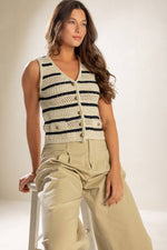 INTO THE NATURAL SWEATER KNIT VEST