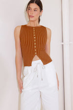 WHEN ON DOOR OPENS SWEATER KNIT TOP