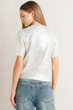 SILVER GLOW KNIT TOP