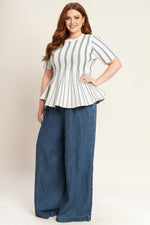 EVENING RUSTLE JACQUARD SWEATER TOP