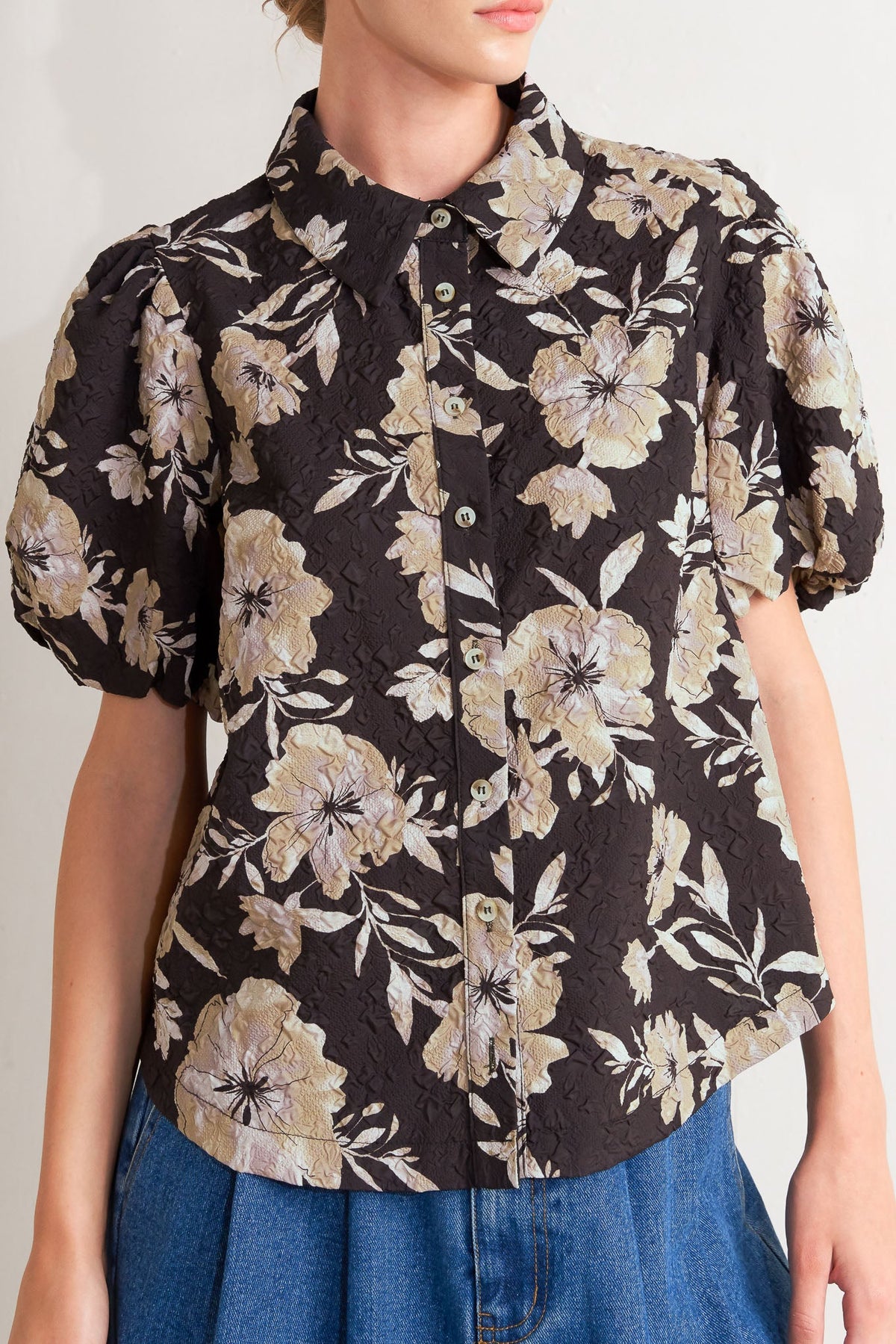 POSH PRESENCE WOVEN TOP