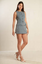 DAISY DATE DENIM VEST