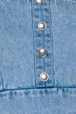 EVER SO SWEET LIGHT INDIGO DENIM TOP