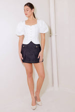 NEVER ORDINARY WHITE WOVEN TOP