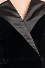 MIDNIGHT VELVET FLARE TOP