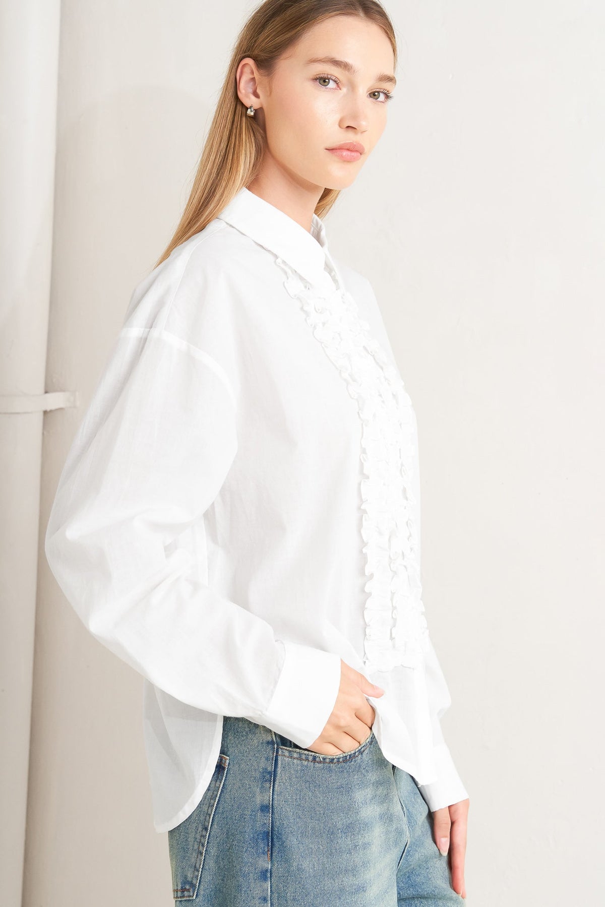MODERN MUSE WOVEN TOP
