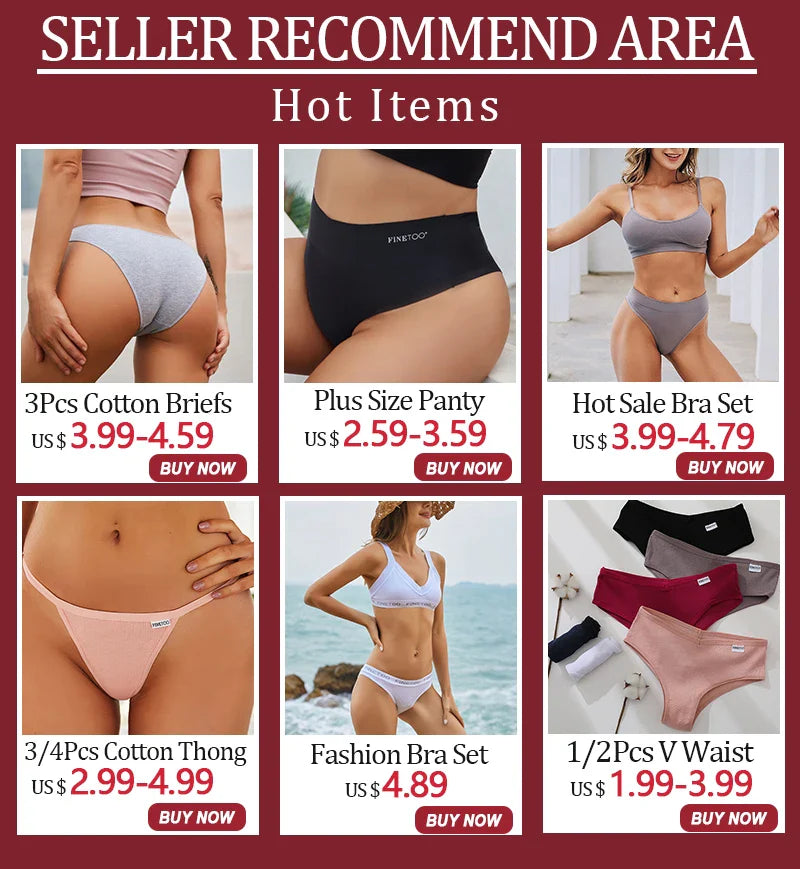 3Pcs/Set Cotton Women Briefs Sexy Low Rise Panties Female Seamless Underwear Breathable Underpants Girls M-XL Intimates Lingerie