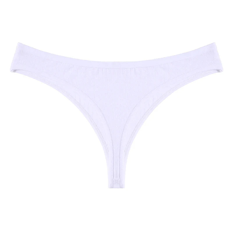 Women Cotton Thongs Panties Sexy Low Waist T-Back G-string Underpants Thongs Girls S-XL Intimates Lingerie Breathable Bikini New