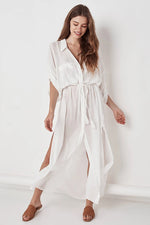 Crochet White Knitted Beach Cover Up Dress Tunic Long Pareos Bikinis Cover Ups Swim Cover Up Robe Plage Beachwear
