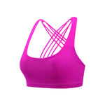 New Fitness Sports Bra for Women Push Up Cross Back Shockproof Running Gym Training Workout Yoga Underwear Crop Tops