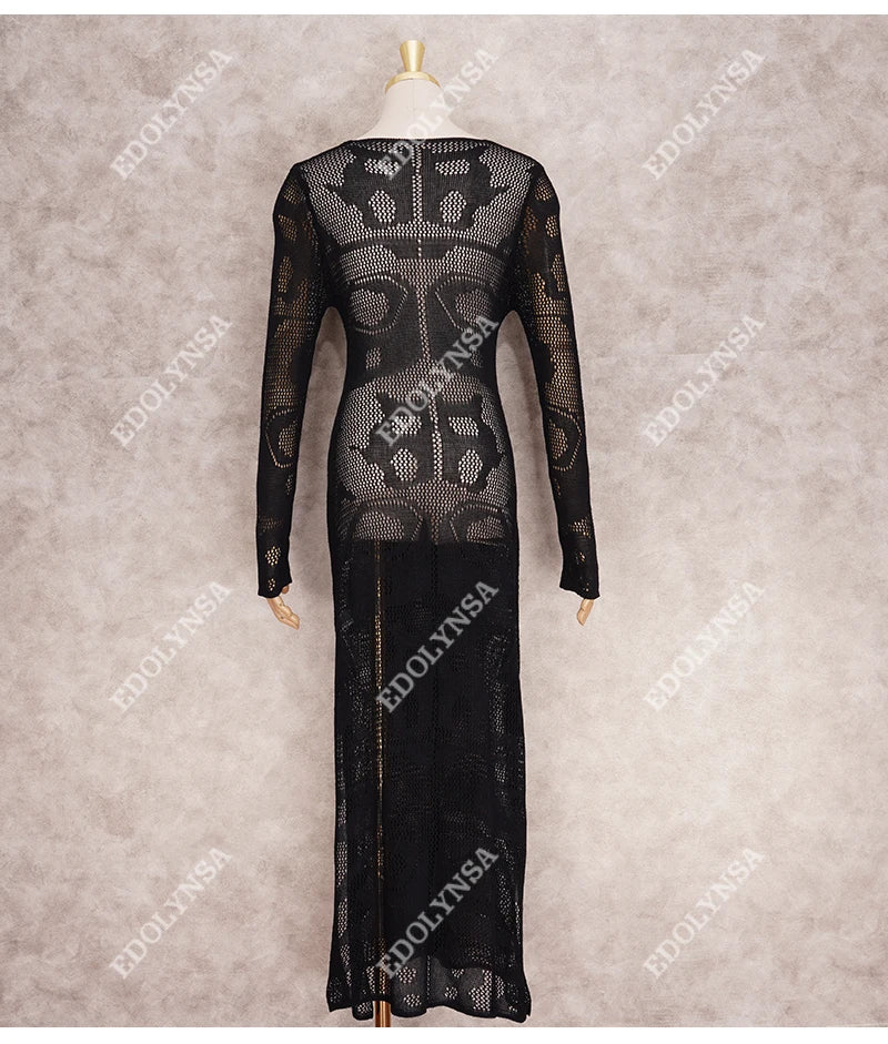 New Arrivals Sexy Beach Cover up Crochet Women Swimwear Rash Guard Beach Kaftan Wrap Dress Robe de Plage Saida de Praia #Q194