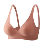 Women Seamless Bra Jelly Strip Wireless Push Up Bralette S-XL Top Sexy Lingerie Soft Tank Lady Breathable Underwear Breast Lift