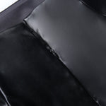 Women Autumn Sexy High Waist Bodycon Skirt Fashion Adults Slim-fit Solid Color Slit Leather Long Skirt Black/White