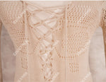 New Arrivals Sexy Beach Cover up Crochet Women Swimwear Rash Guard Beach Kaftan Wrap Dress Robe de Plage Saida de Praia #Q194