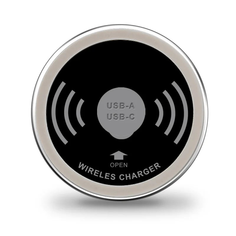 Desk Embeded Wireless Charger 15W Phone Charger 3.0 For xiaomi mi 11 10s Wireless Charging Pad For iphone 12 pro max x plus