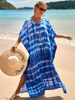 2025 Loose Boho Style Maxi Dress Print Face Swim Suit Cover-up Bohemian Dress Robe Plage Kaftan Maxi Dress Beach Wear Tunics