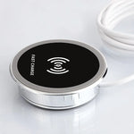 Desk Embeded Wireless Charger 15W Phone Charger 3.0 For xiaomi mi 11 10s Wireless Charging Pad For iphone 12 pro max x plus