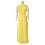 Loose Chiffon Beach Dress Sexy Women Solid Elegant Split Summer Maxi Dress Vestidos