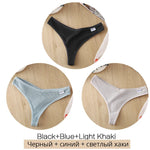 3Pcs/Set Women Cotton Thongs Panties Sexy Low Waist G-String Briefs Ladies Brazilian Lingerie Girls Breathable Intimates Bikini