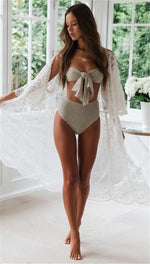 Crochet White Knitted Beach Cover Up Dress Tunic Long Pareos Bikinis Cover Ups Swim Cover Up Robe Plage Beachwear