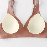 Women Seamless Bra Jelly Strip Wireless Push Up Bralette S-XL Top Sexy Lingerie Soft Tank Lady Breathable Underwear Breast Lift